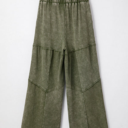 Paisley Leg Patchwork Drawstring Pants