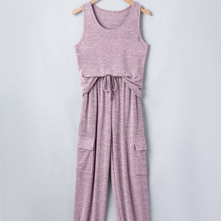 Maeve Bouquet Casual Tank Top Set