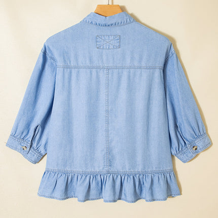 Daphne High Low Chambray Shirt