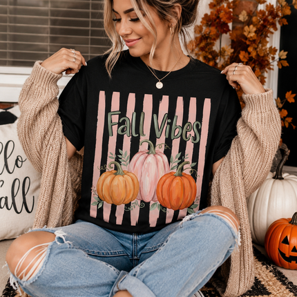 Fall Vibes Pumpkin Trio Graphic Tee