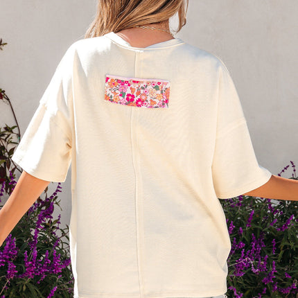 Poppy Big Flower Oversize Tee