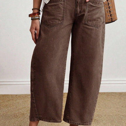 Rhea ankle Length Barrel Jeans