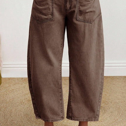 Rhea ankle Length Barrel Jeans