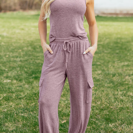 Maeve Bouquet Casual Tank Top Set