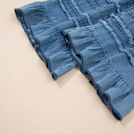 Taytum Wide Leg Chambray Pants