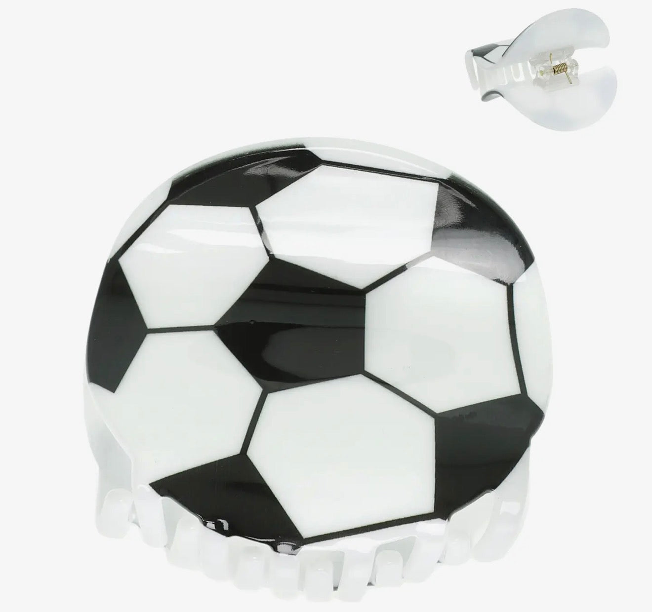 Soccer Ball Hair Claw Clip