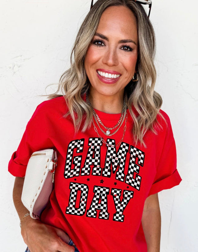 Checkered Game Day Tee