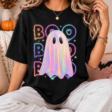 Neon Boo Ghost Graphic Tee
