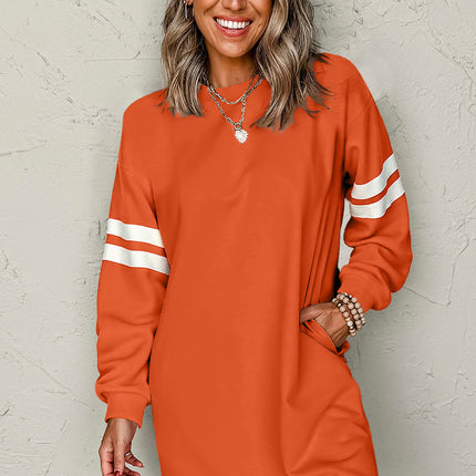 Jennifer Varsity Sweatshirt Dress