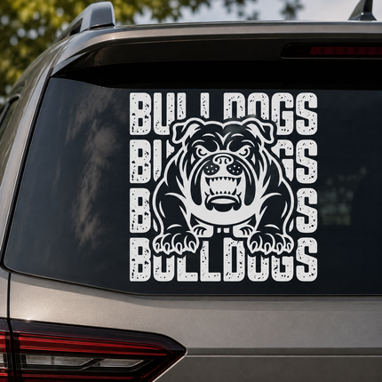 Bulldog Car Decal