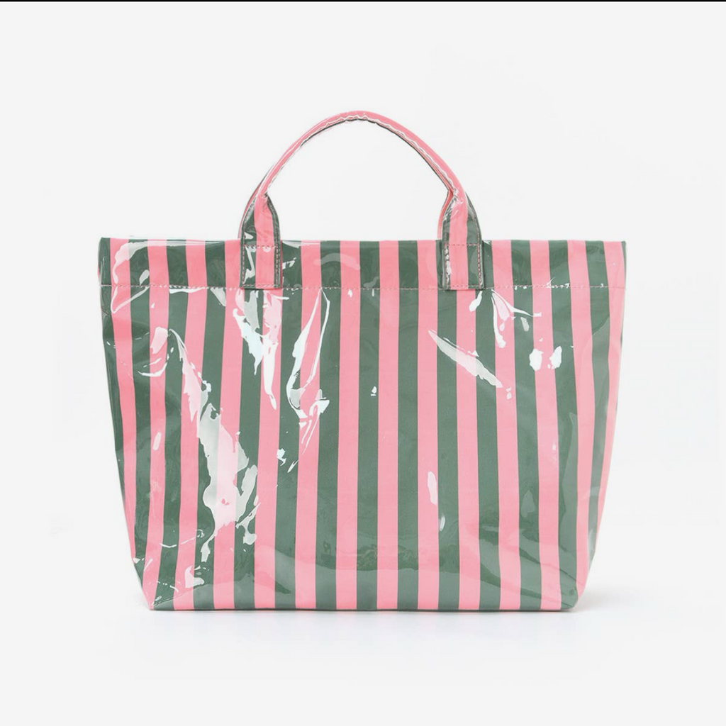 Striped Waterproof Oversized Tote Bag