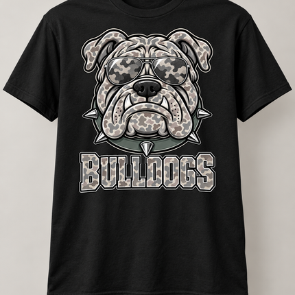 Camo Bulldog Spirit Tee 🖤