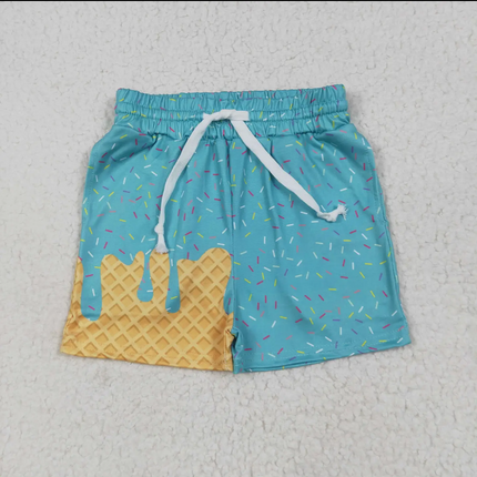 Kids Ice Cream Drip Swim Shorts