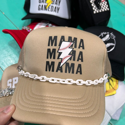 Baseball Mama Trucker Hat