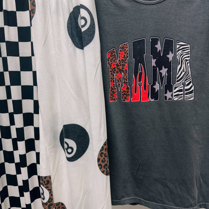 Leopard Lips & Flame Mama – Pepper Tee | Graphic T-Shirt for Moms