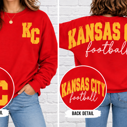 KC Sunday Spirit Sleeve-to-Sleeve Crewneck