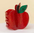 Glitter Apple Hair Claw Clip