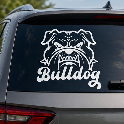 Bulldog Car Decal