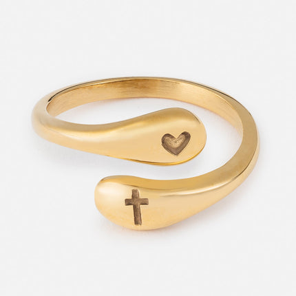 Cross Equals Love Ring