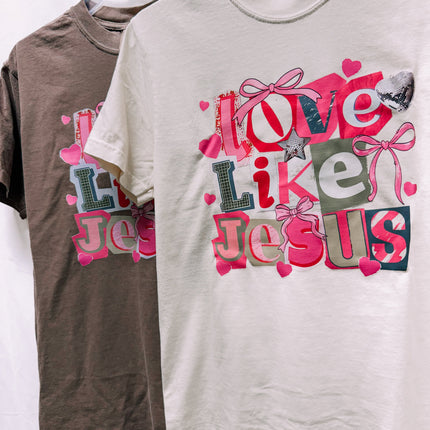 Love like Jesus comfort color tee