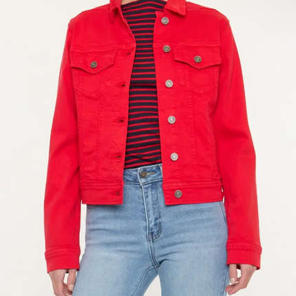 KANCAN- Red Hot Denim Jacket