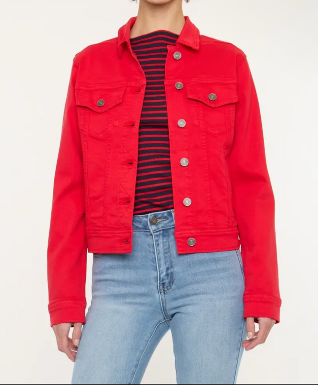KANCAN- Red Hot Denim Jacket