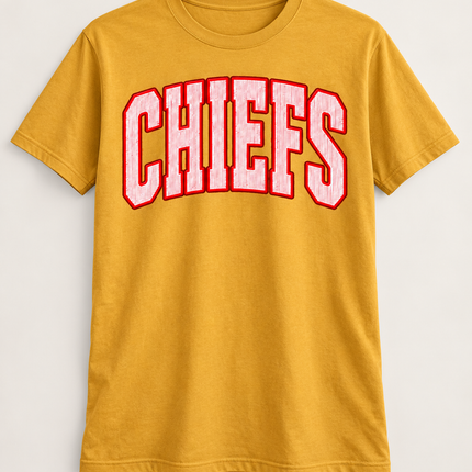 KC Classic Chiefs Varsity Tee ❤️💛
