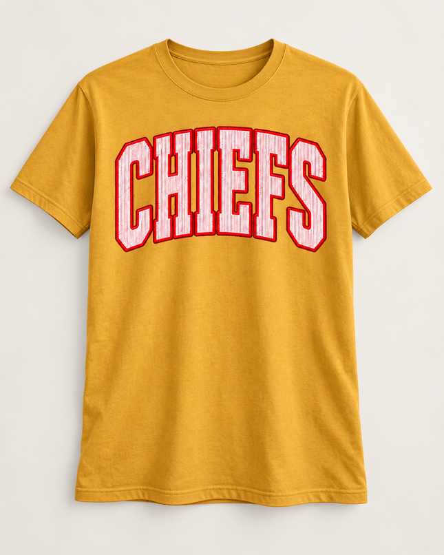 KC Classic Chiefs Varsity Tee ❤️💛