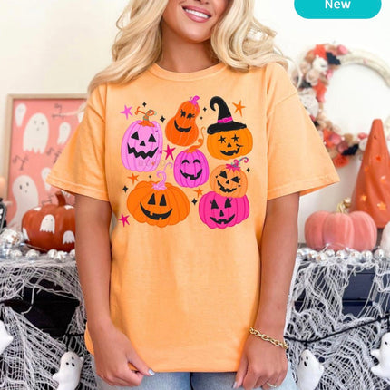 Pink Pumpkin Patch Graphic Tee