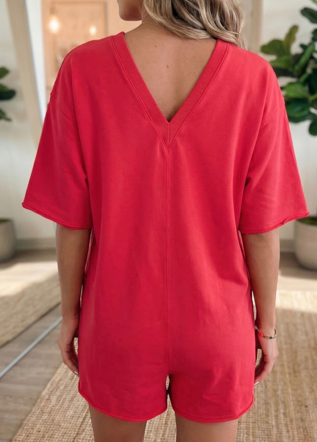 Sideline Sweetheart Romper