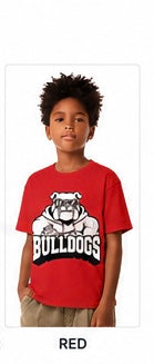 Bulldog Game Day Graphic T-Shirt | Bulldogs Football School Spirit Tee | Mascot Fan Shirt