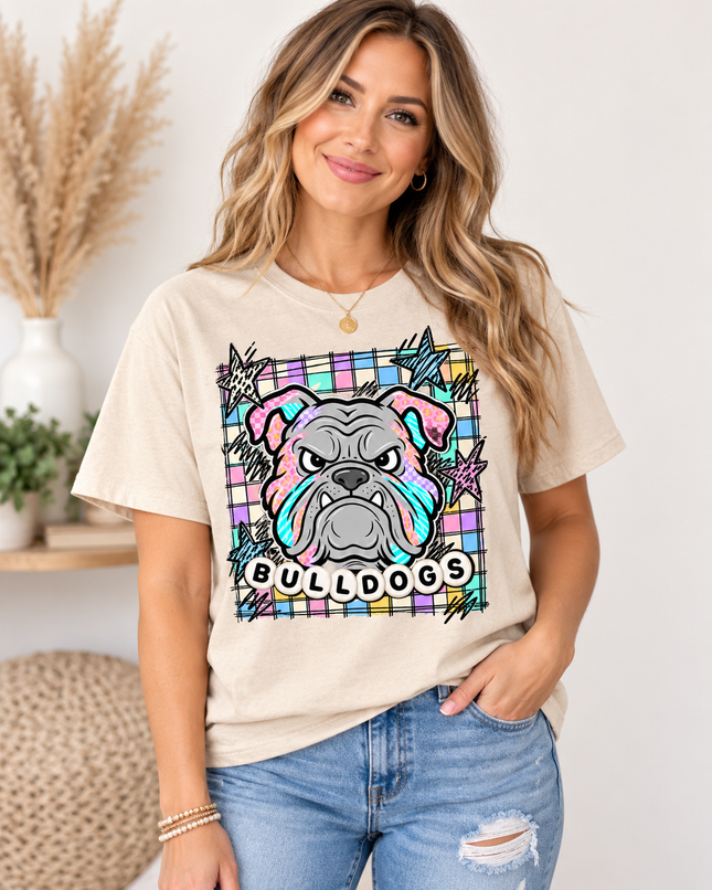 Color Pop Bulldogs Spirit Tee