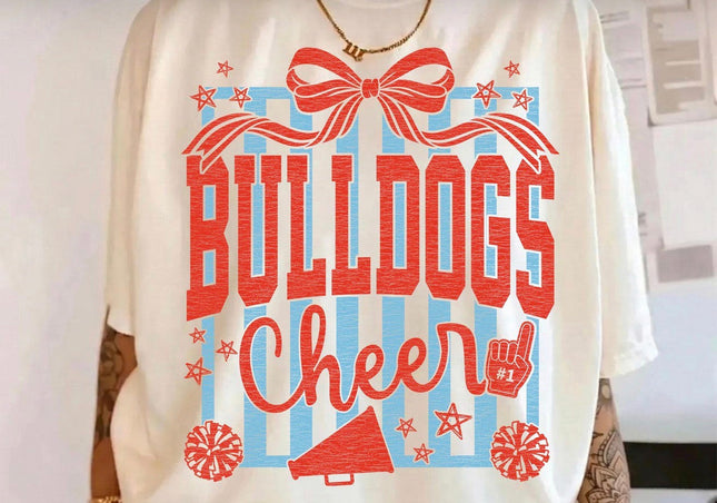 BULLDOGS CHEER BOW
