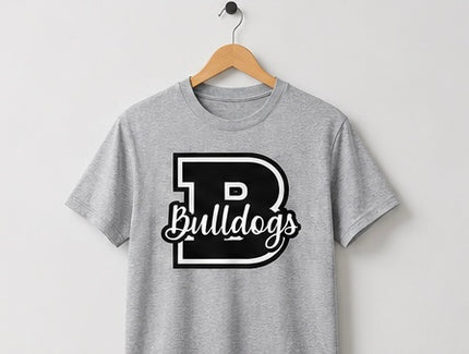 Bulldogs Letter B Mascot Shirt | Classic School Spirit Tee | Bulldogs Fan Shirt