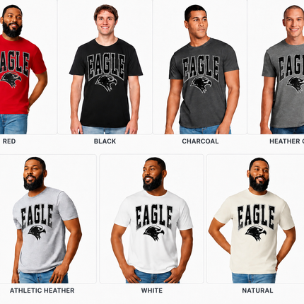 Eagles Mascot Graphic T-Shirt | Vintage School Spirit Tee | Eagles Pride Game Day Shirt