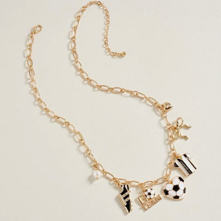 Game Day Soccer Charm Necklace