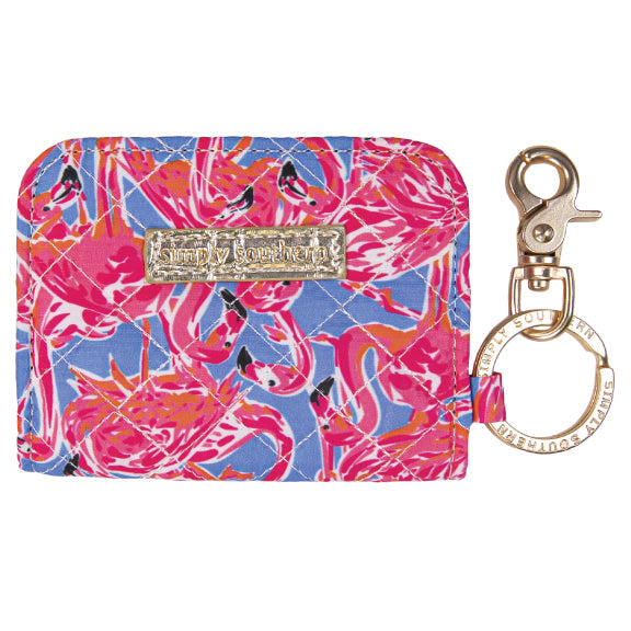 Simply Southern® Quilted Keychain Wallet - Shell