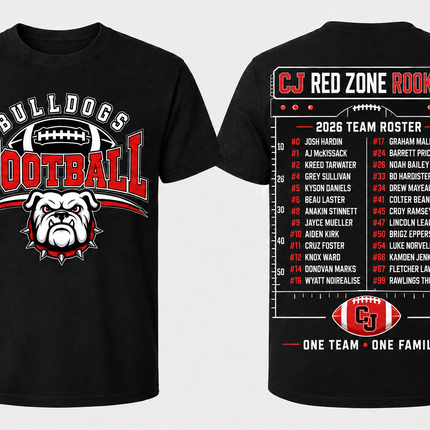 Carl Junction Bulldogs 2026 Team Roster Tee