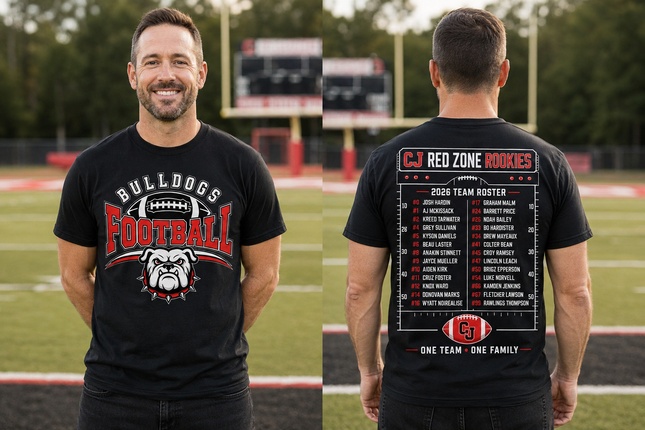 Carl Junction Bulldogs 2026 Team Roster Tee