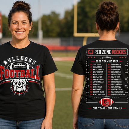 Carl Junction Bulldogs 2026 Team Roster Tee