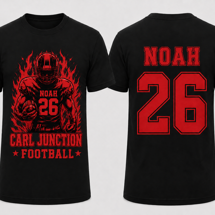Carl Junction Football Player Tee