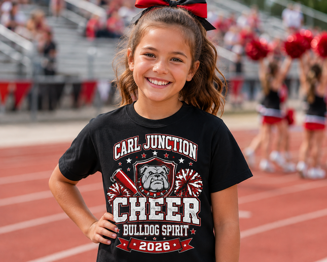 Carl Junction Bulldog Spirit Cheer Tee
