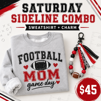 Saturday Sideline Combo: Sweatshirt + Charm