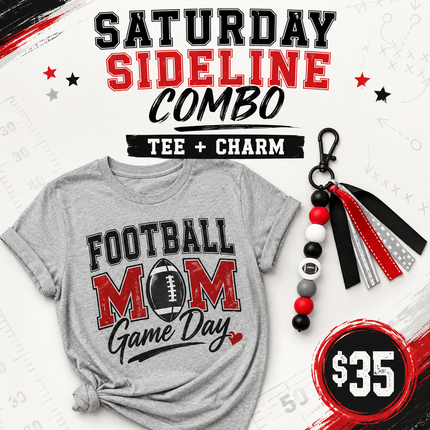 Saturday Sideline Combo: Tee + Charm)