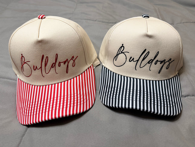 STRIPED HAT- RED/BLACK