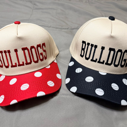 POLKA DOT HAT- RED/BLACK