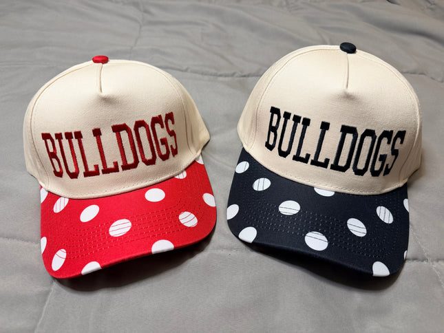 POLKA DOT HAT- RED/BLACK