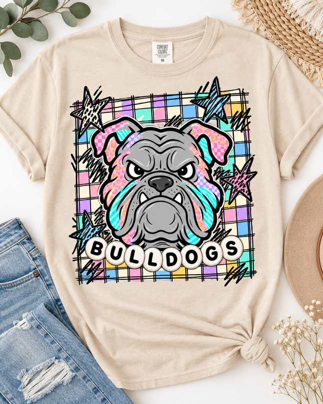 Color Pop Bulldogs Spirit Tee