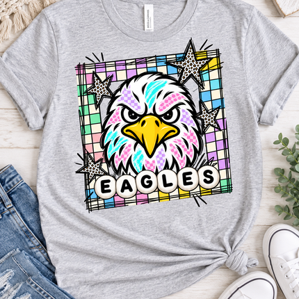 Color Pop Eagles Spirit Tee