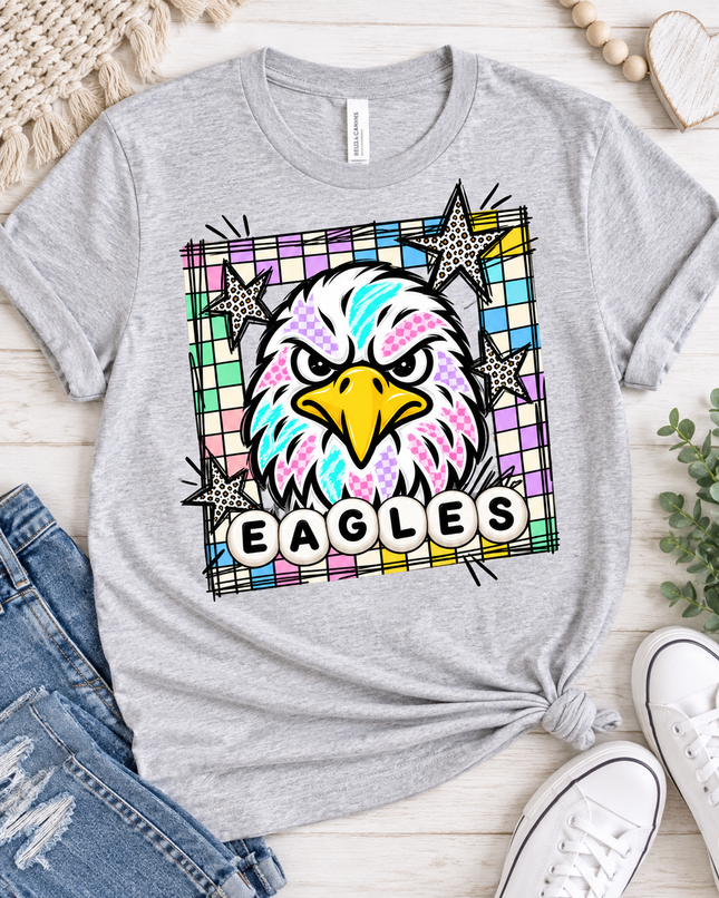 Color Pop Eagles Spirit Tee